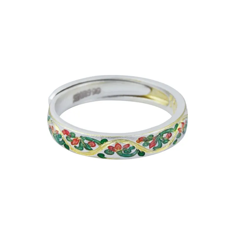 CHIC-ZONE 999 Fine Silver Rings Women's-0
