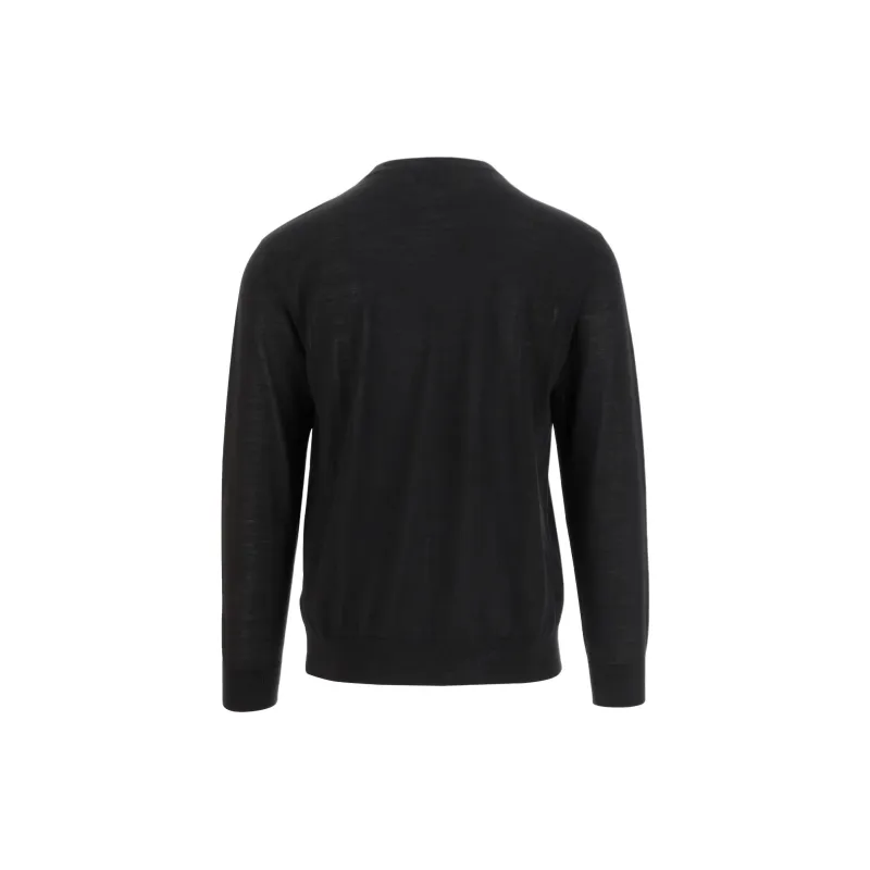 GIORGIO ARMANI Logo Embriodered Crewneck Jumper-1