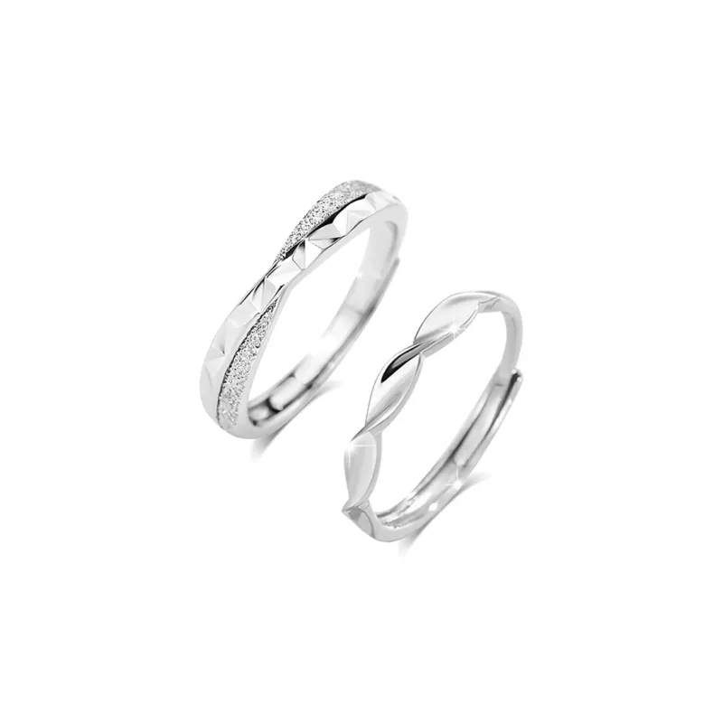 BLANK IN BLANK Sterling Silver Rings Unisex-0