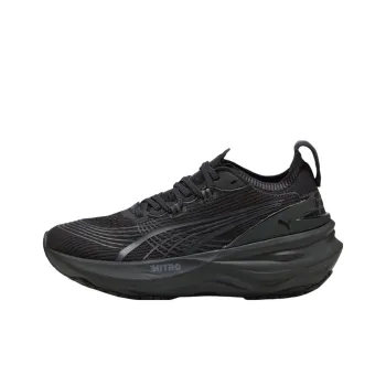 PUMA Cushioning Slip Resistant Low Top Casual Running Shoes Women's Black Loose Fit