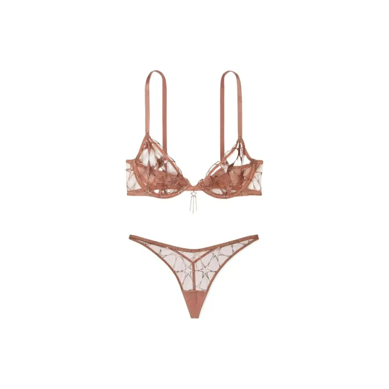 Victoria's Secret Underwear Set Women's Brown-0
