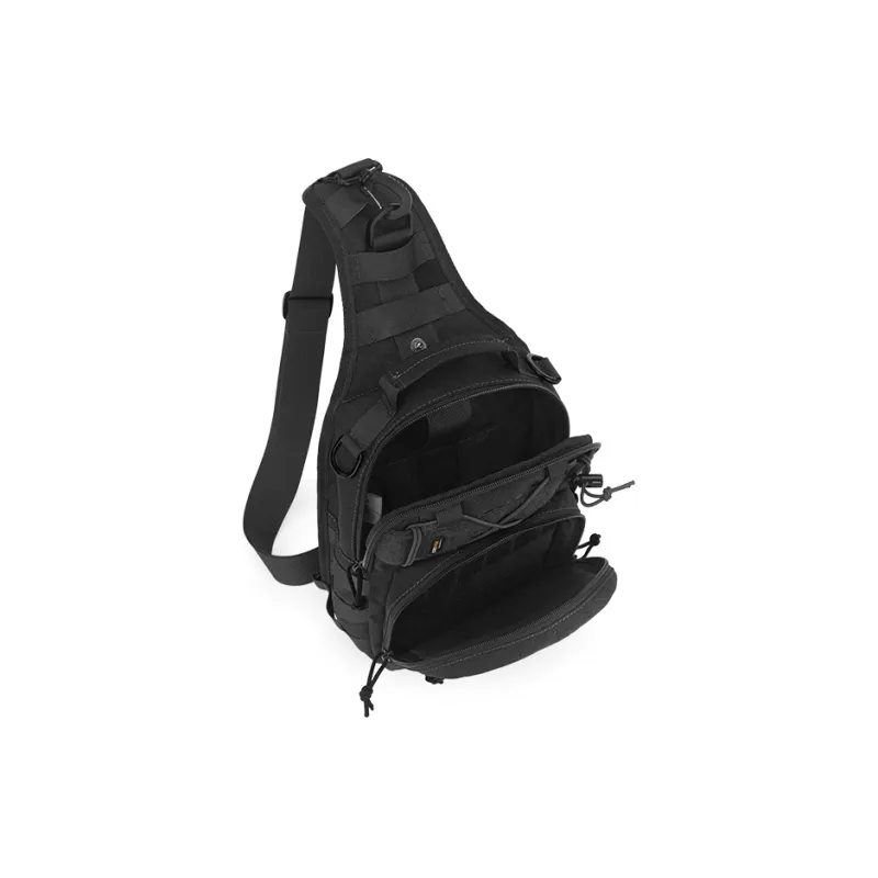 MARDINGTOP Nylon Fabric Shoulder Bag, Crossbody Bag, Sling Bag Regular Unisex Khaki/Black-8