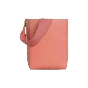 CELINE Sangle Soft Grain Cow Leather Bucket Bag, Handbag, Shoulder Bag Women's