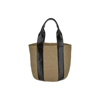 Chloe Paper Handbag Tubas Women's Beige