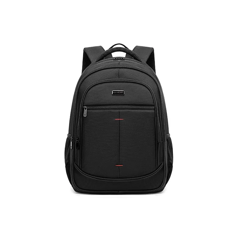 HLA Polyester Backpack Large Size Unisex Black-0