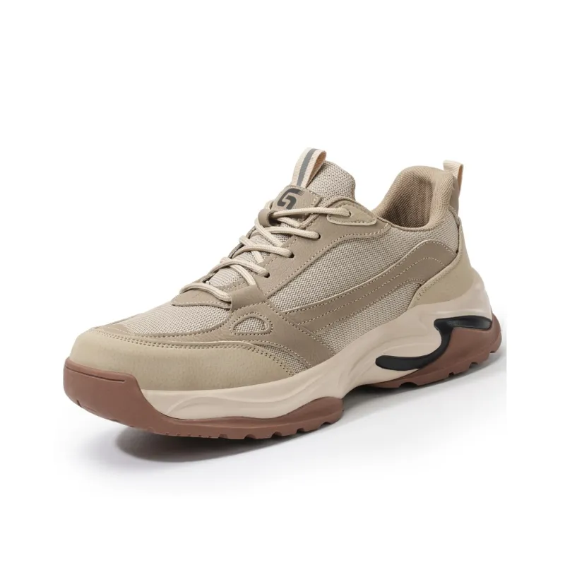 Blue Gull Shield Cushioning Breathable Support Low-Top Outdoor Shoes Men's Khaki-1