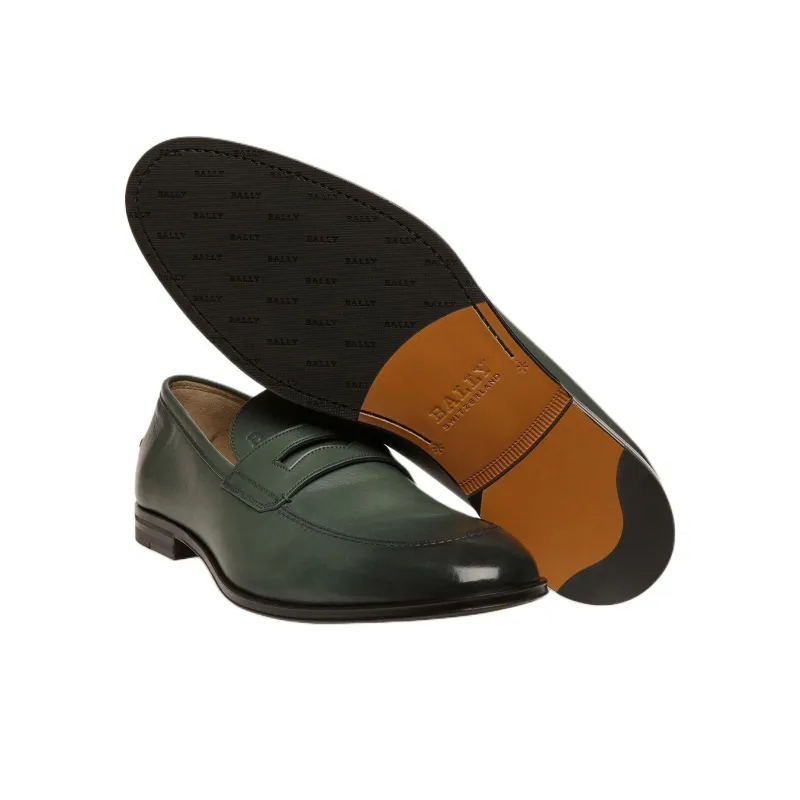 BALLY Westminster Loafers Men's Green-4