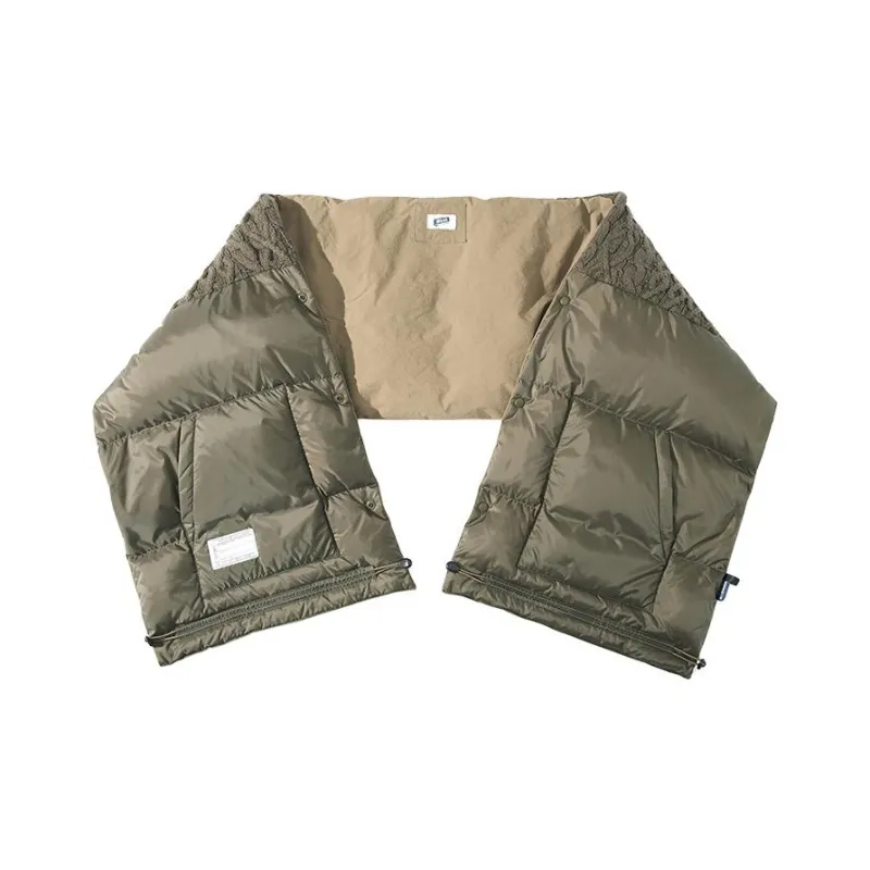 NOTHOMME 95% Water-Resistant White Goose Down Polyamide Polyester Cotton Shawls Unisex Green-0