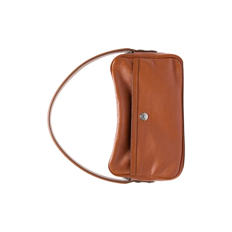 Acne Studios Calfskin One Shoulder Handbag Trumpets Women's Cognac Brown-2