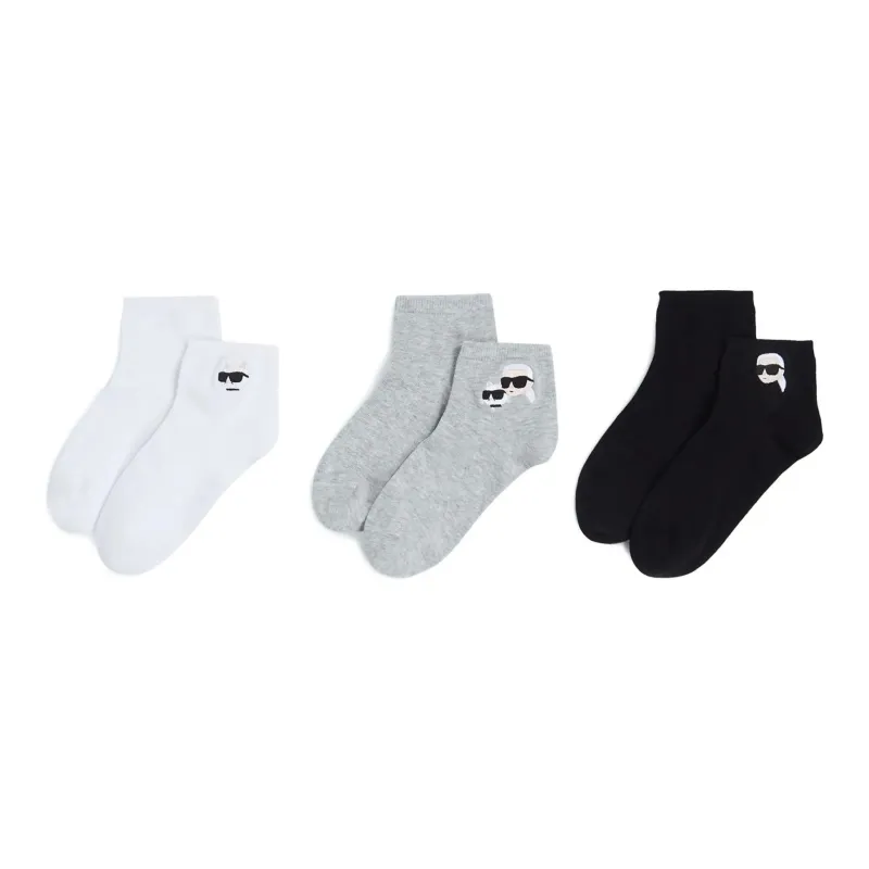 KARL LAGERFELD / Karl Lagerfeld Jeans Ikon Socks Set Of Three-0