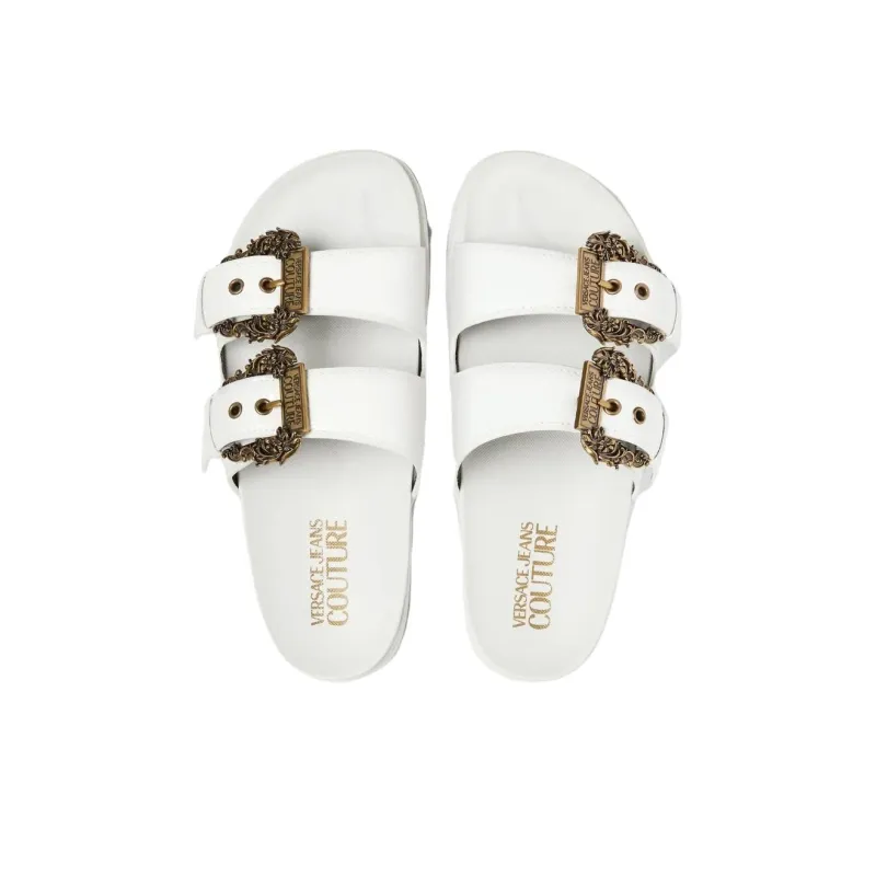 VERSACE JEANS COUTURE Slide Slippers Women's White-2