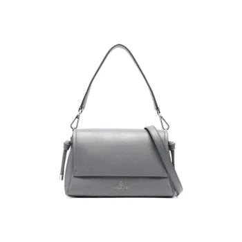 MICHAEL KORS Cow Leather Shoulder Bag Women's Gray