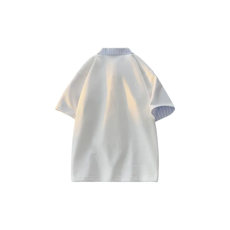 Warrior Huichao Riding The Wind Collection Polo Shirt Unisex Heather Gray-1