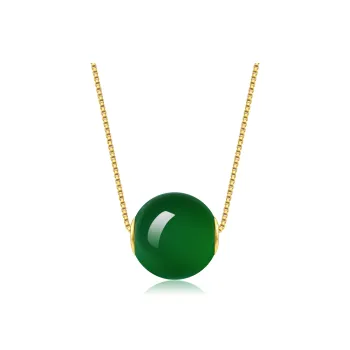 SEAZA Agate Pendant Comes With A Matching Silver Chain Women's