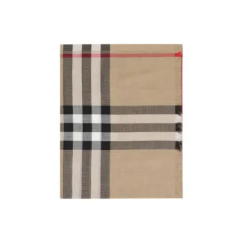 Burberry Wool Knit Scarves Unisex Coffee
