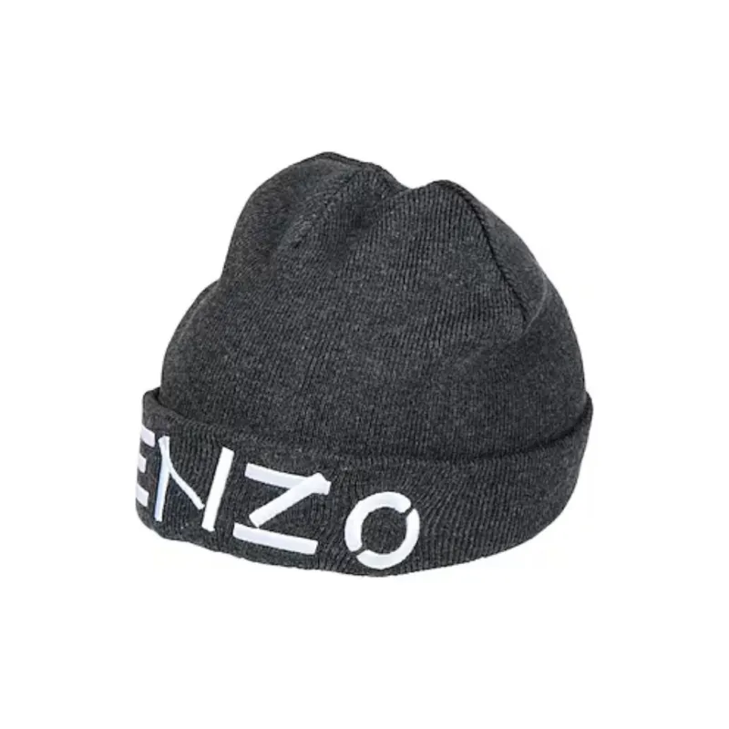 KENZO Logo Embroidered Knitted Beanie-1