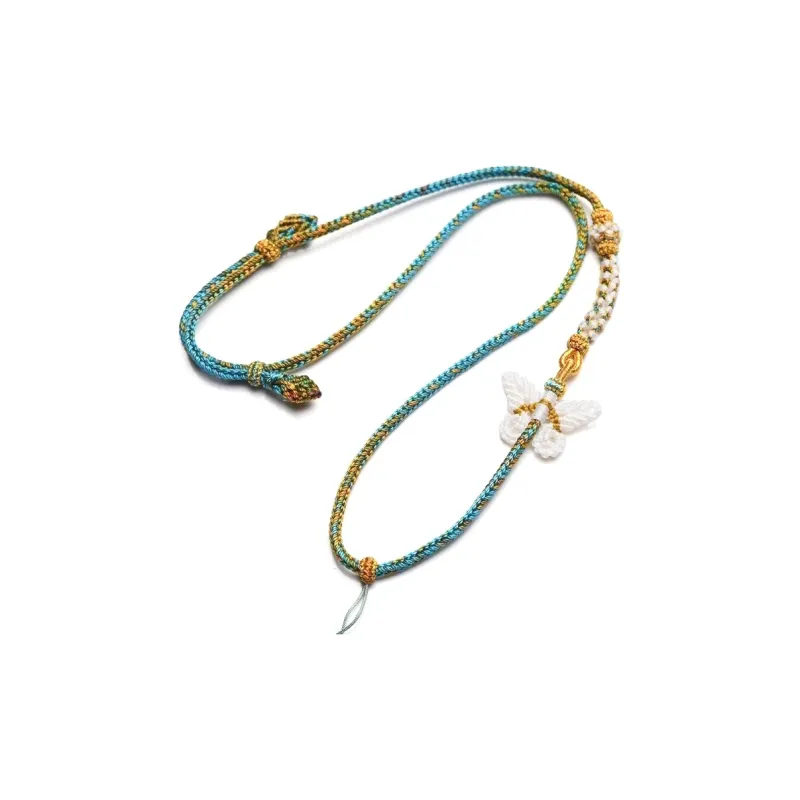 Moon Jewelry Braided String Necklaces Unisex-0