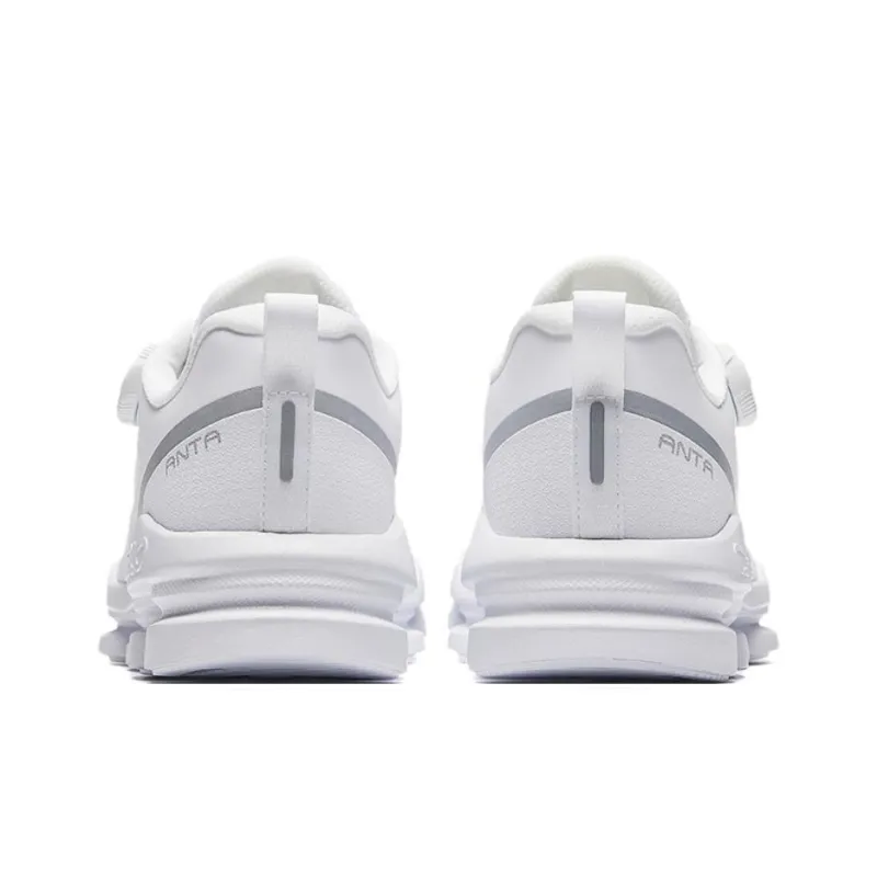CHAOJIANTA Slip Resistant Abrasion Resistant Shock Absorbers Low Top Training Shoes Men's White Silver-3