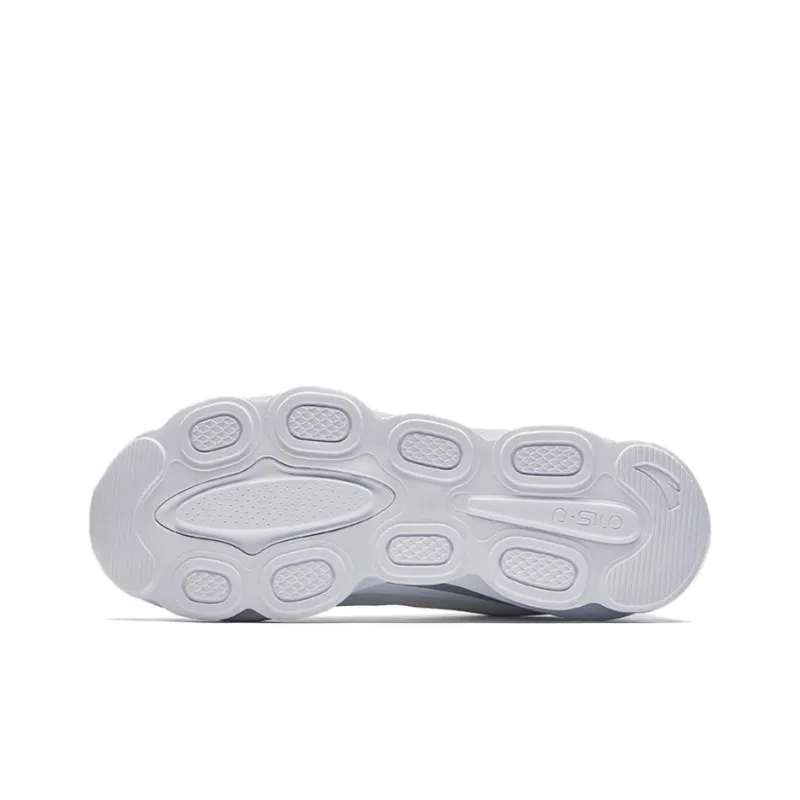 CHAOJIANTA Slip Resistant Abrasion Resistant Shock Absorbers Low Top Training Shoes Men's White Silver-4