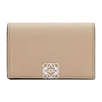 LOEWE Anagram Calfskin Wallet Women's Sand
