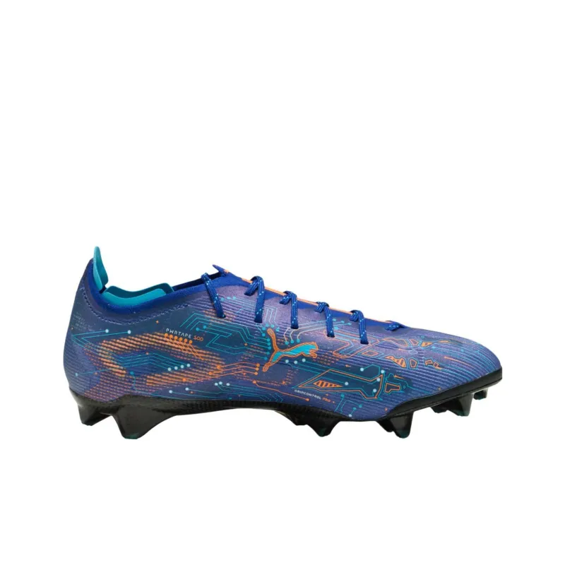 PUMA ULTRA 5 CARBON SPEED Anti Slip Wear Resistant Soccer Shoes Unisex Blue-1
