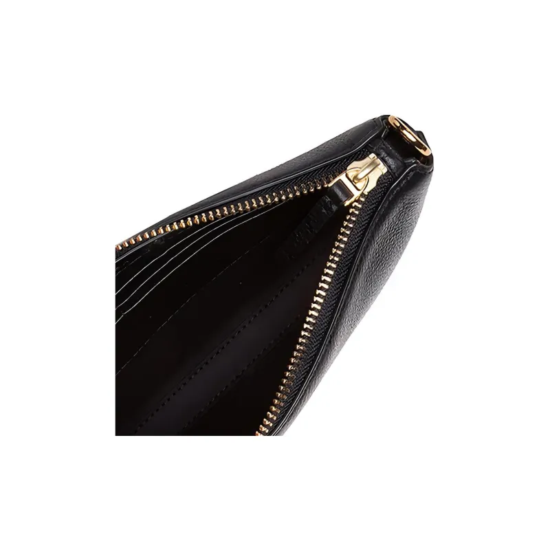 TORY BURCH Mercer Pebbled Zip Crossbody Black-3