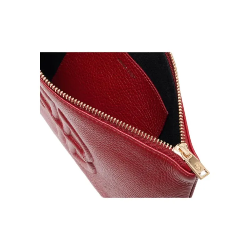 Anine Bing Leather Clutch Women's Red-3