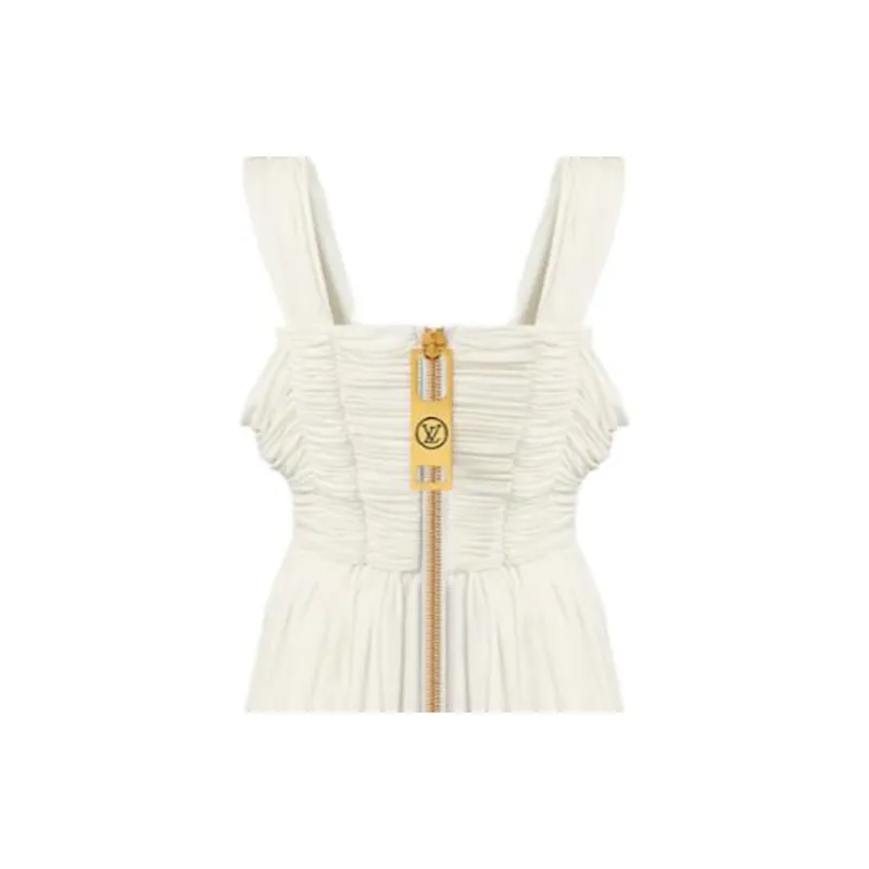LOUIS VUITTON Sleeveless Dresses Women's White-3