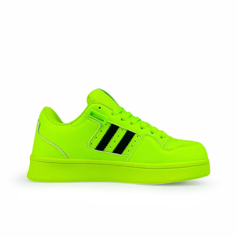 Rongchuan Slip-Resistant Water-Resistant Wear-Resistant Lightweight Low-Top Skateboard Shoes Unisex Fluorescent Teal-1
