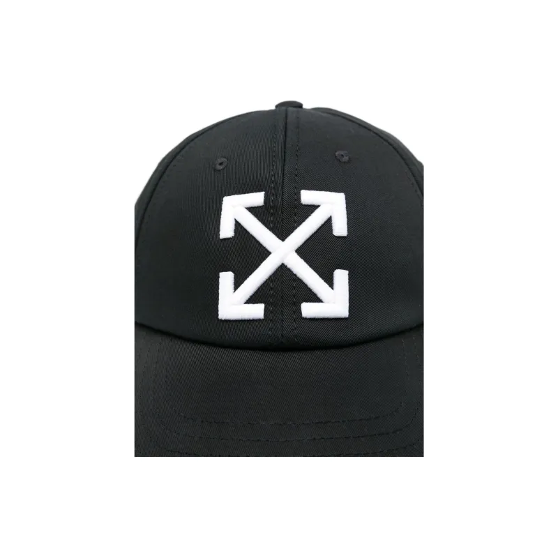 OFF WHITE Arrows Embroidered Curved Peak Baseball Cap-4