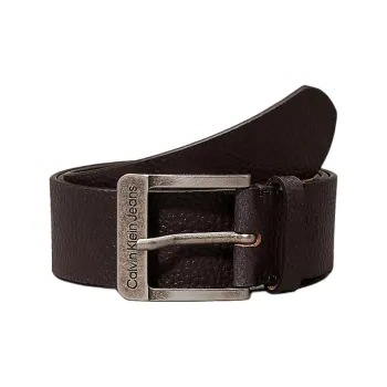 CALVIN KLEIN Leather Belts Men's Bitter Brown Width 4CM
