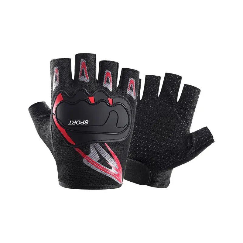 HNJ Cycling Gear Glove Unisex Polyester Black-2