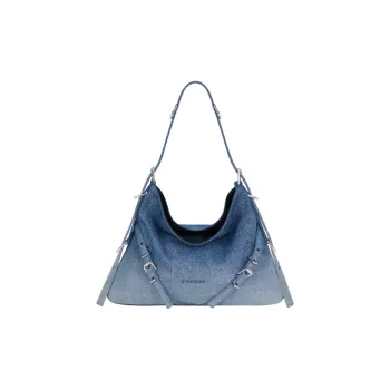Givenchy Voyou Cotton Shoulder Bag Regular Women's Blue