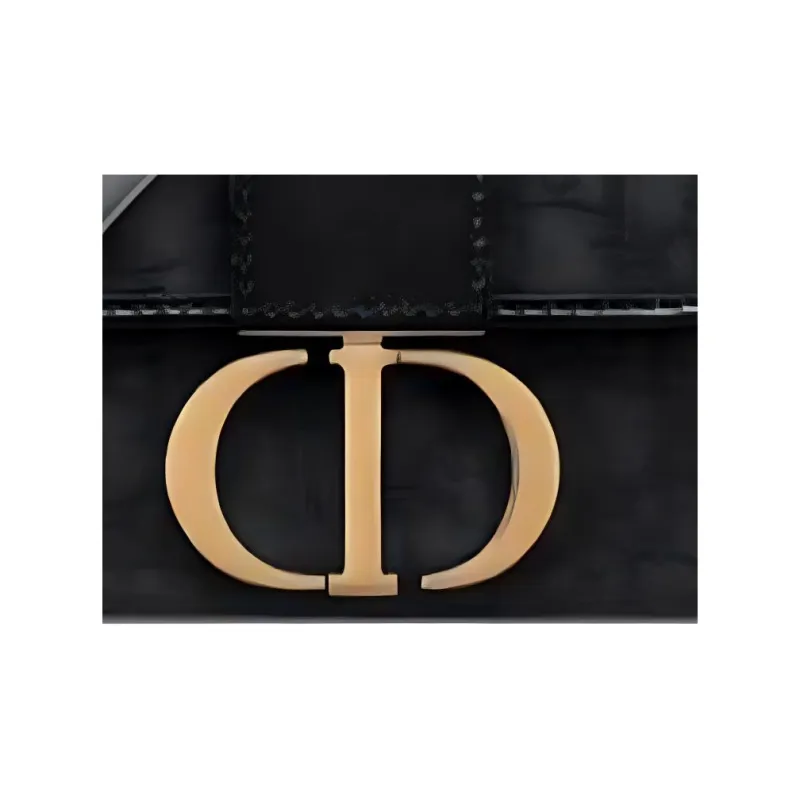 DIOR 30 Montaigne Jacquard Shoulder Bag Crossbody Bag Women's Black-1