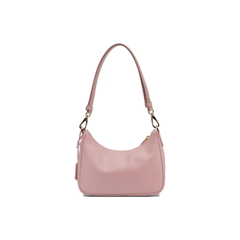 PRADA Lambskin Shoulder Bag Mini Women's Pink-2