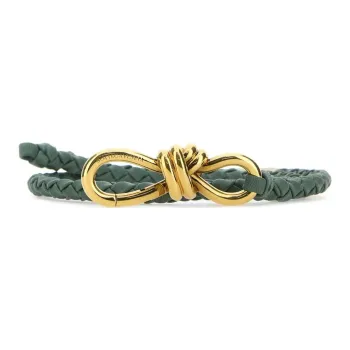 Bottega Veneta Leather Belts Women's Green Width 1CM