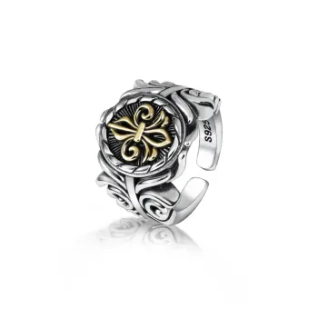 LUCKYMOJO 925 Sterling Silver Rings Men's
