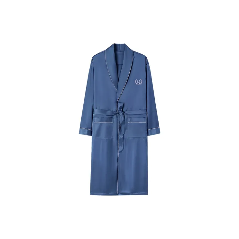 Huggy Kissy Pajama Robe Men's Blue-0