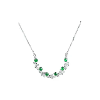 PEARL QUEEN Glutinous Jade Jadeite Necklaces Women's