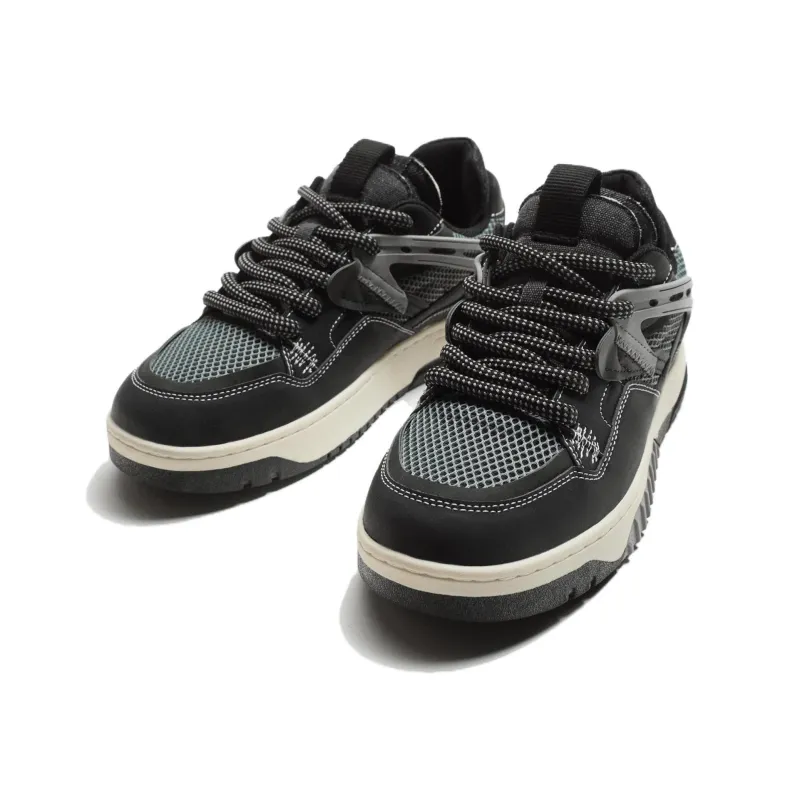 ZARA Low Top Skateboard Shoes Men's Black-1