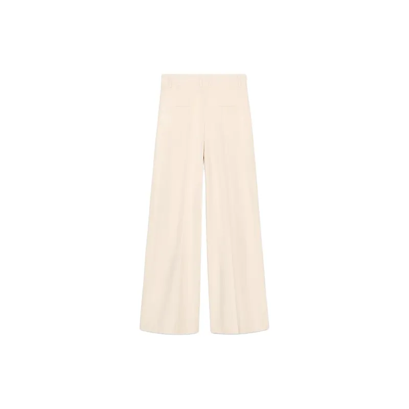ZARA ZW Series Casual Pants Women's Light Brown Yellow-1