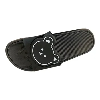 Thin Strips Slippers Women's, Black