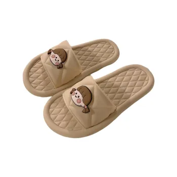 Thin Strips Slippers Women's, Apricot