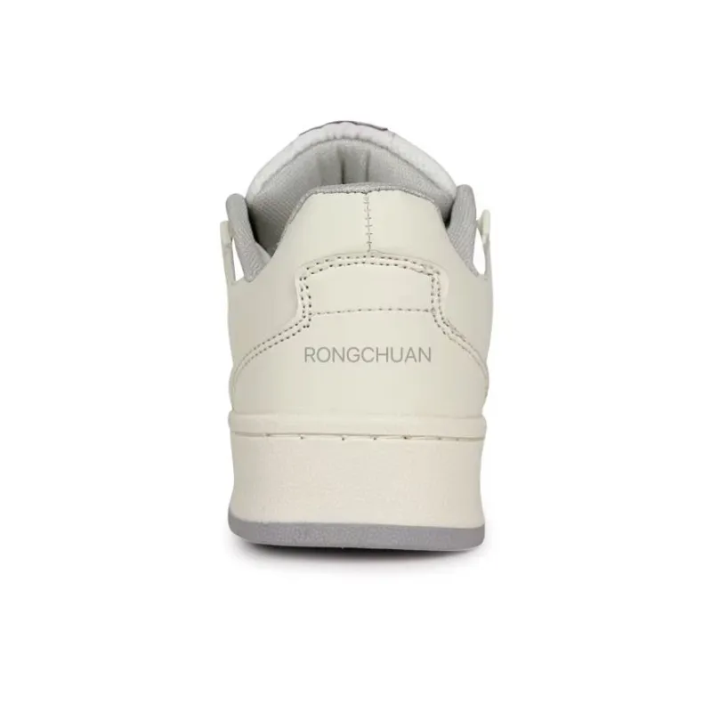 Rongchuan Anti-Slip And Wear-Resistant Lightweight Low-Top Skateboard Shoes Unisex Beige Red-3