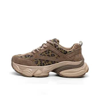 Ruomini Anti Slip And Wear Resistant Lightweight Height Increasing Low Top Chunky Sneakers Women's