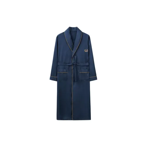 Huggy Kissy Bath Robes Men's Blue