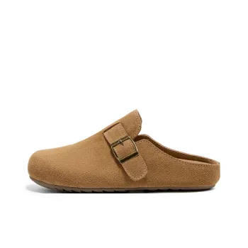 KEKAFU Rubber Sole Odor Resistant Abrasion Resistant Slip Resistant Wrap toe Slippers Women's