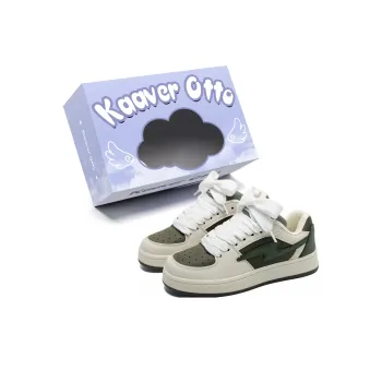 KAAVER OTTO Skateboard Shoes Unisex Low Top White