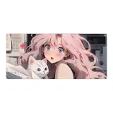 Pink Hair Girl Mouse Pad[300*800]