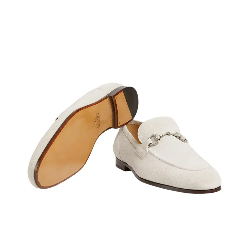 GUCCI Jordaan Loafers Men's Light Gray-5